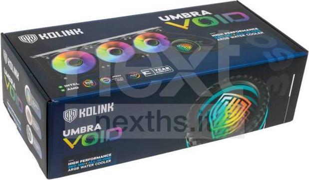Image du produit Kolink Umbra Void 360 AIO Performance ARGB Refroidissement par eau complet pour CPU