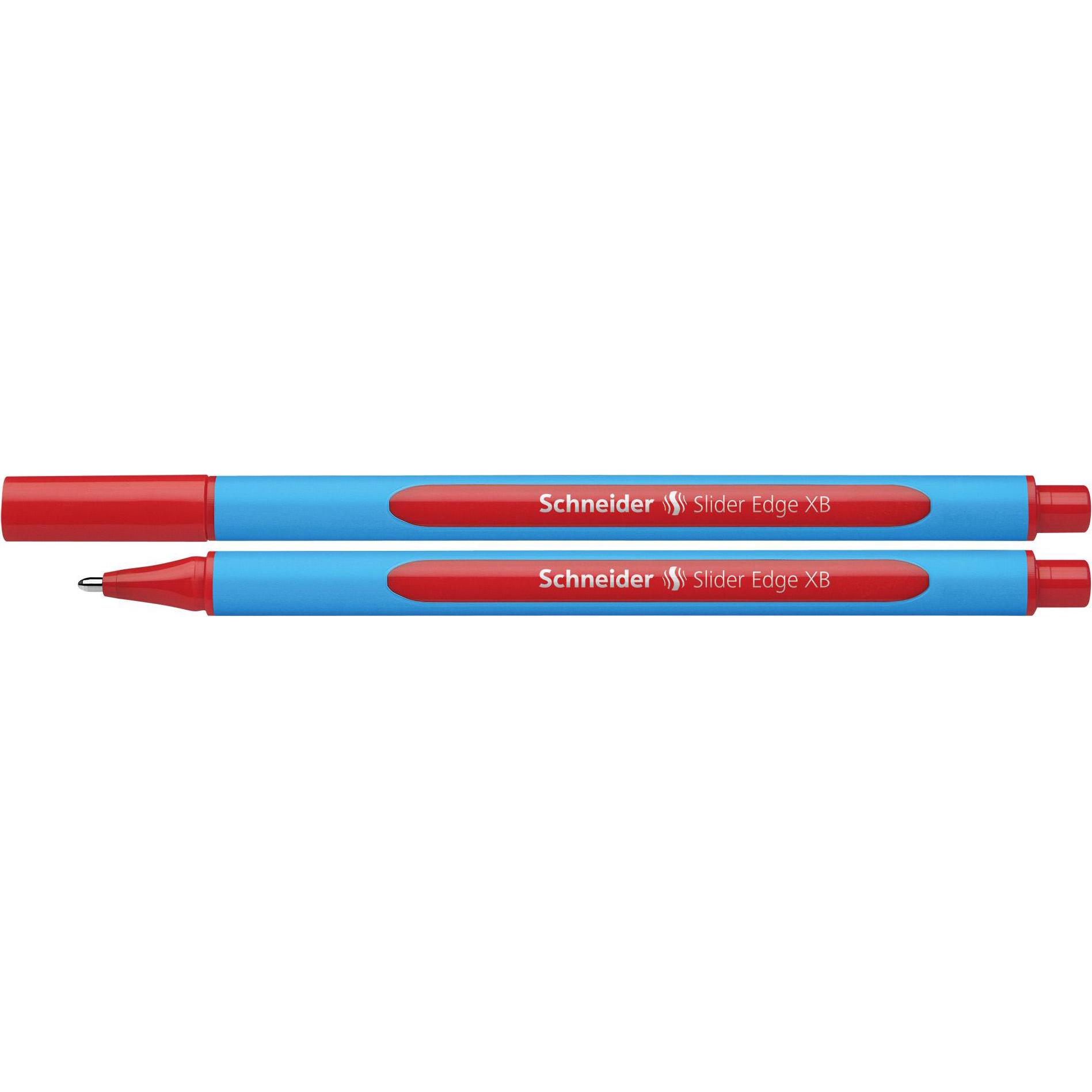 Schneider, Schreibstifte, Kugelschreiber Slider Edge Extra Breit (XB), Rot, 10 Stück (Rot, 10 x)