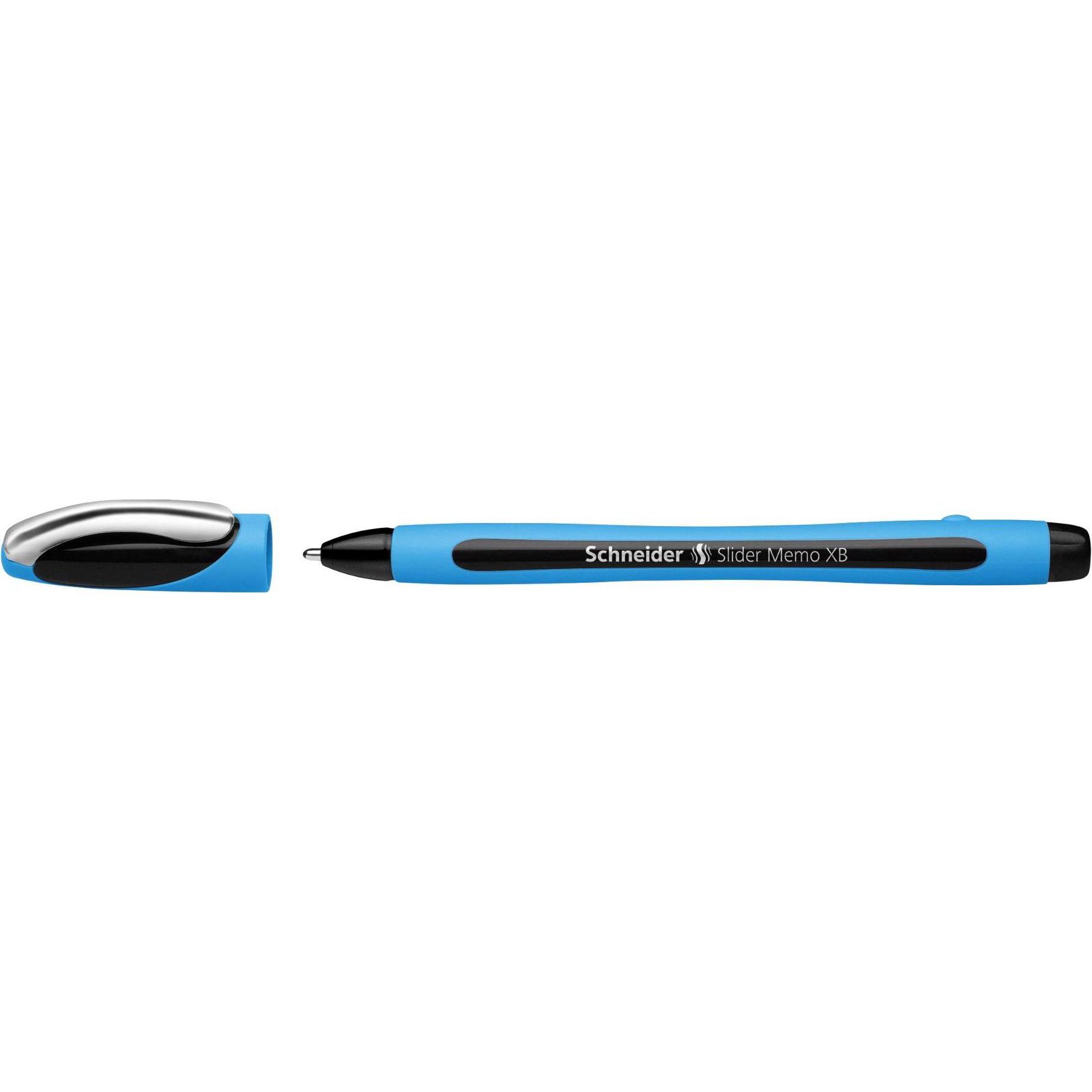 Schneider, Schrijfpennen, Biros Slider Memo Extra Breed (XB), Blauw, 10 stuks (10x)