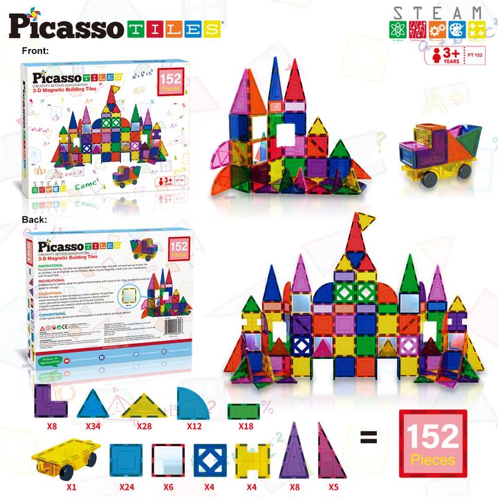 Productafbeelding PicassoTiles 3-D Magnetic Building Set