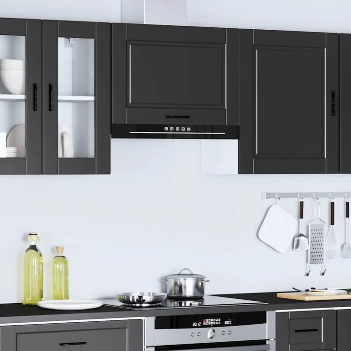 Immagine prodotto VidaXL Parete attrezzata per cucina Porto Black Parete attrezzata in legno Cucina (60 x 31 x 40 cm)