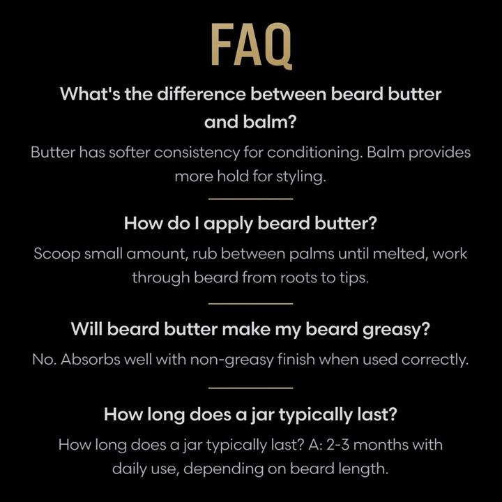 Actual product image The Beard Struggle Warrior's Beard Butter