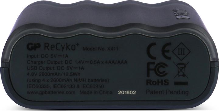 Actual product image GP Batteries CHARGE AnyWay 3in1 Charger & Powerbank (2600 mAh, 12.50 Wh)