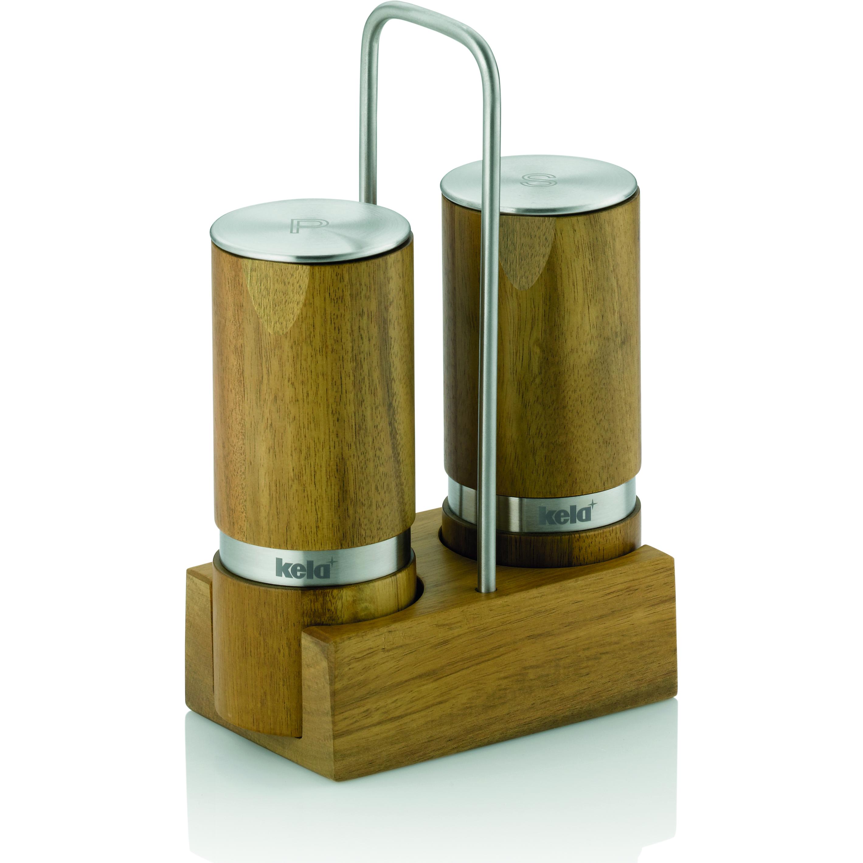 Kela Menage, Pfeffermühle + Salzmühle, Braun