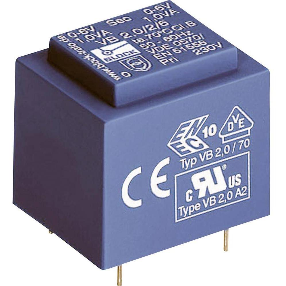 Block Transformator PCB 1,5VA 1x24V, Transformator