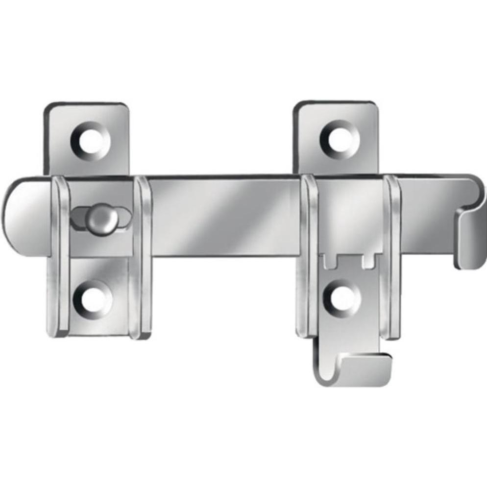 Vormann, Baubeschläge + Holzverbinder, Schlagladenüberwurf Länge 120 mm Breite 27 mm Stärke 3 mm Stahl blau verzinkt (1 ...