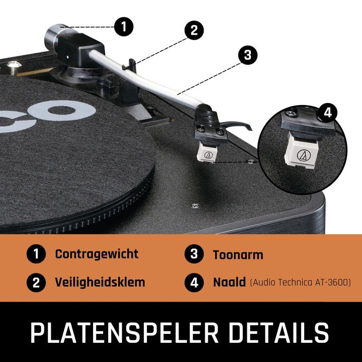 Actual product image Lenco MC-460BK