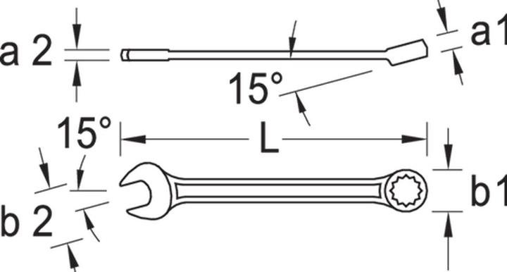 Actual product image Gedore 7 XL 46 Combination spanner extra long UD profile 46 mm (46 mm)