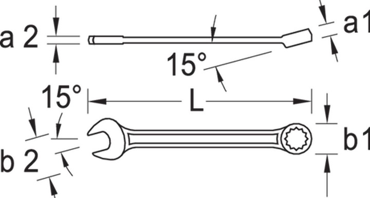 Actual product image Gedore 7 XL 46 Combination spanner extra long UD profile 46 mm (46 mm)