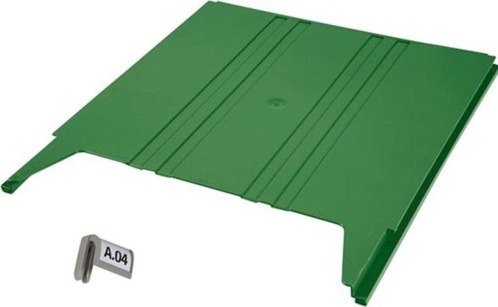 Eichner FLAT wall-mounted sorting system, for format A4, filling height 9 mm, green (A4)