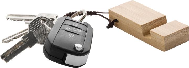 Actual product image Xd Collection Bamboo Keychain Phone Stand