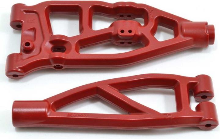 RPM triangle avant droit rouge, versions inférieure/t supérieure v5/exb de 6s arrma kraton / outcast /