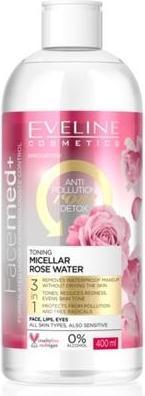 Produktbild Eveline Facemed Toning Micellar Rose Water Face Detox Waterproof Makeup 400ml (Gesichtswasser, 400 ml)