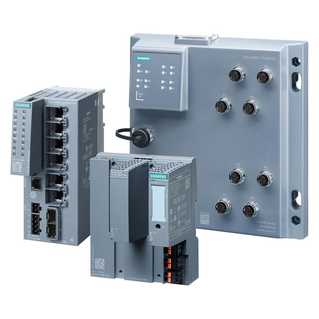 Siemens 6GK5208-0UA00-5ES6 Industrial Ethernet Switch (8 Ports), Netzwerk Switch