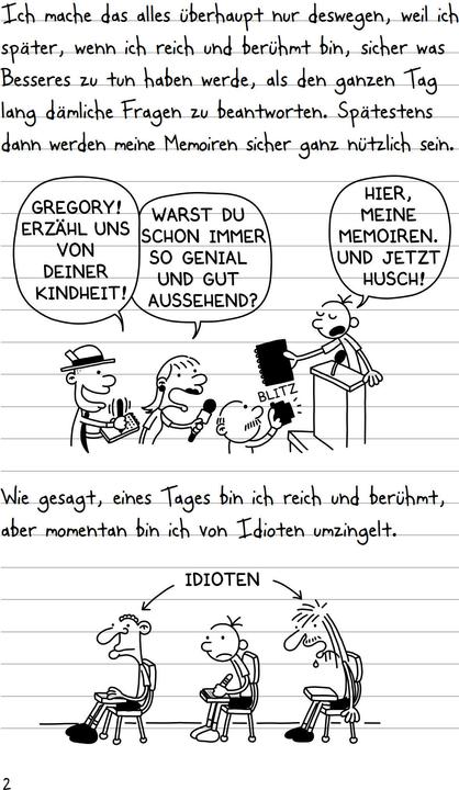 Produktbild Gregs Tagebuch 01. Von Idioten umzingelt (Deutsch, Dietmar Schmidt, Jeff Kinney, Collin McMahon, 2011)