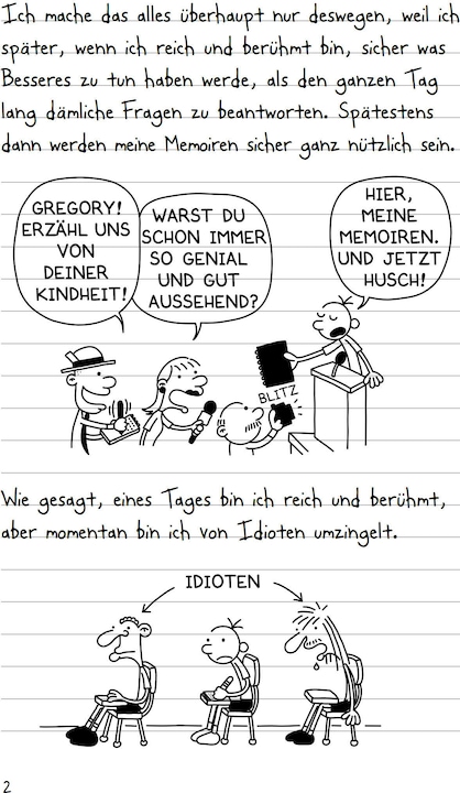 Produktbild Gregs Tagebuch 01. Von Idioten umzingelt (Deutsch, Jeff Kinney, 2011)