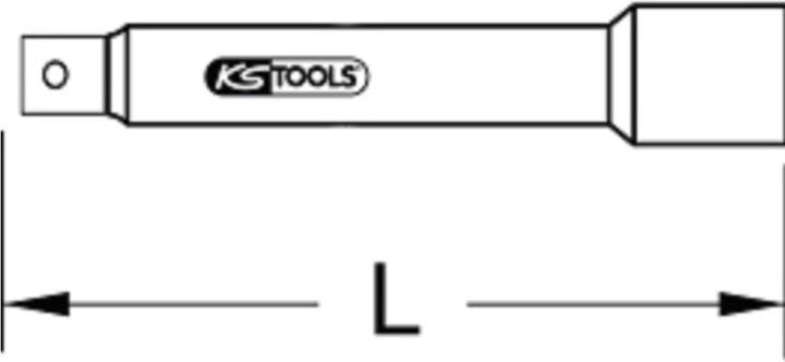 Actual product image KS Tools 3/8"" Insulated Extension, 125mm
