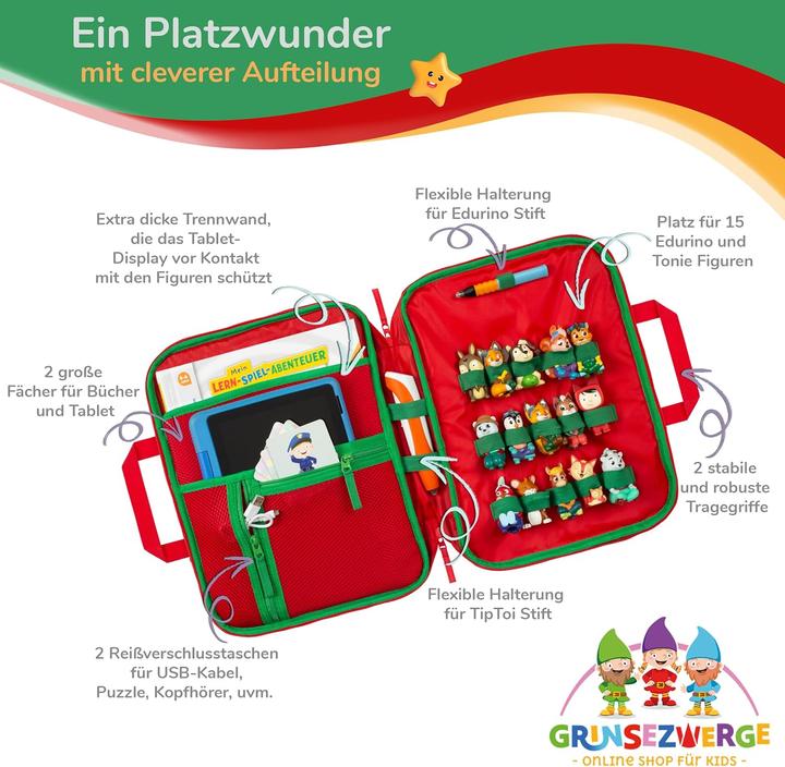 Produktbild Grinsezwerge Tasche für Edurino, Tonie & TipToi Zubehör