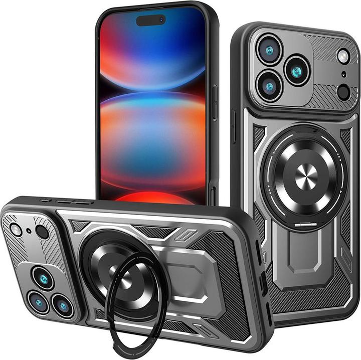 Actual product image Techsuit - RuggedCam - iPhone 17 Pro Max - Gray (Apple iPhone 17 Pro Max)