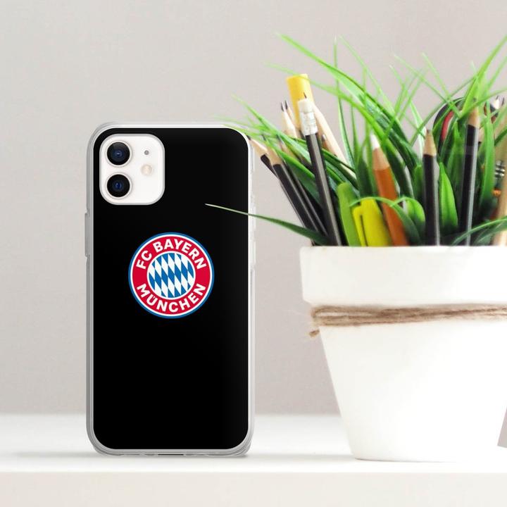 Actual product image DeinDesign Silikon Hülle für Apple iPhone 12 mini Handyhülle Case Smartphone Schutzhülle FC Bayern München (Apple iPhone 12 mini)