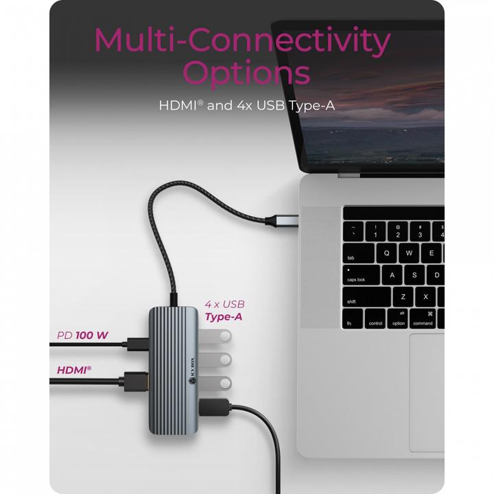Produktbild Icy Box IB-DK4022a-CPD (USB-C, 6 Ports)