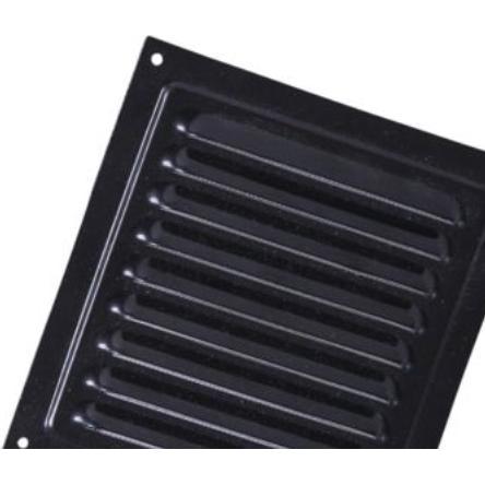 Vink Jalousirist med insektnet 200x200 mm, sort, MVM (329194)