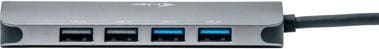 Produktbild i-tec USB-C Metal Nano Dock 2x HDMI 1x GLAN 2x USB 3.2 2x USB 2.0 1x USB-C 3.2 Gen.1 Data 1x USB-C 1 (USB-C, 2 Ports)