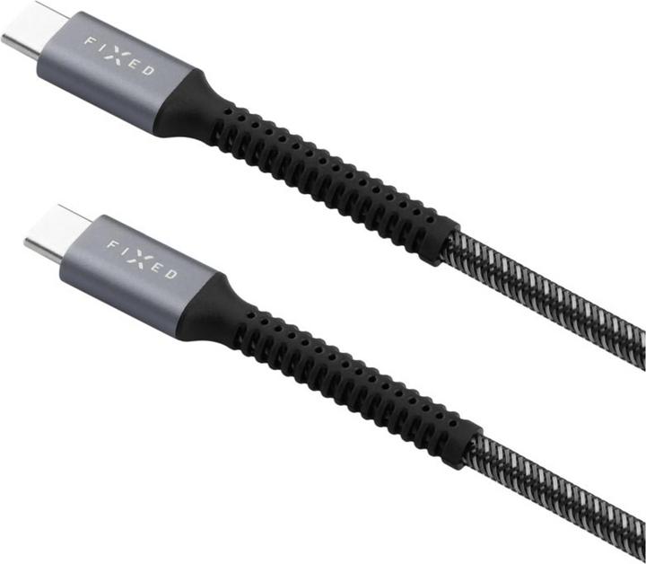 Actual product image Fixed Armor Cable USB-C/USB-C, 1.2 m, 240W, grey (1.20 m, USB 2.0, 240 W)