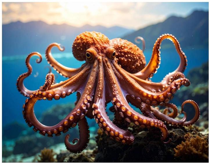 Produktbild Wandbild24.ch Wandbild Octopus (60 x 45 cm)