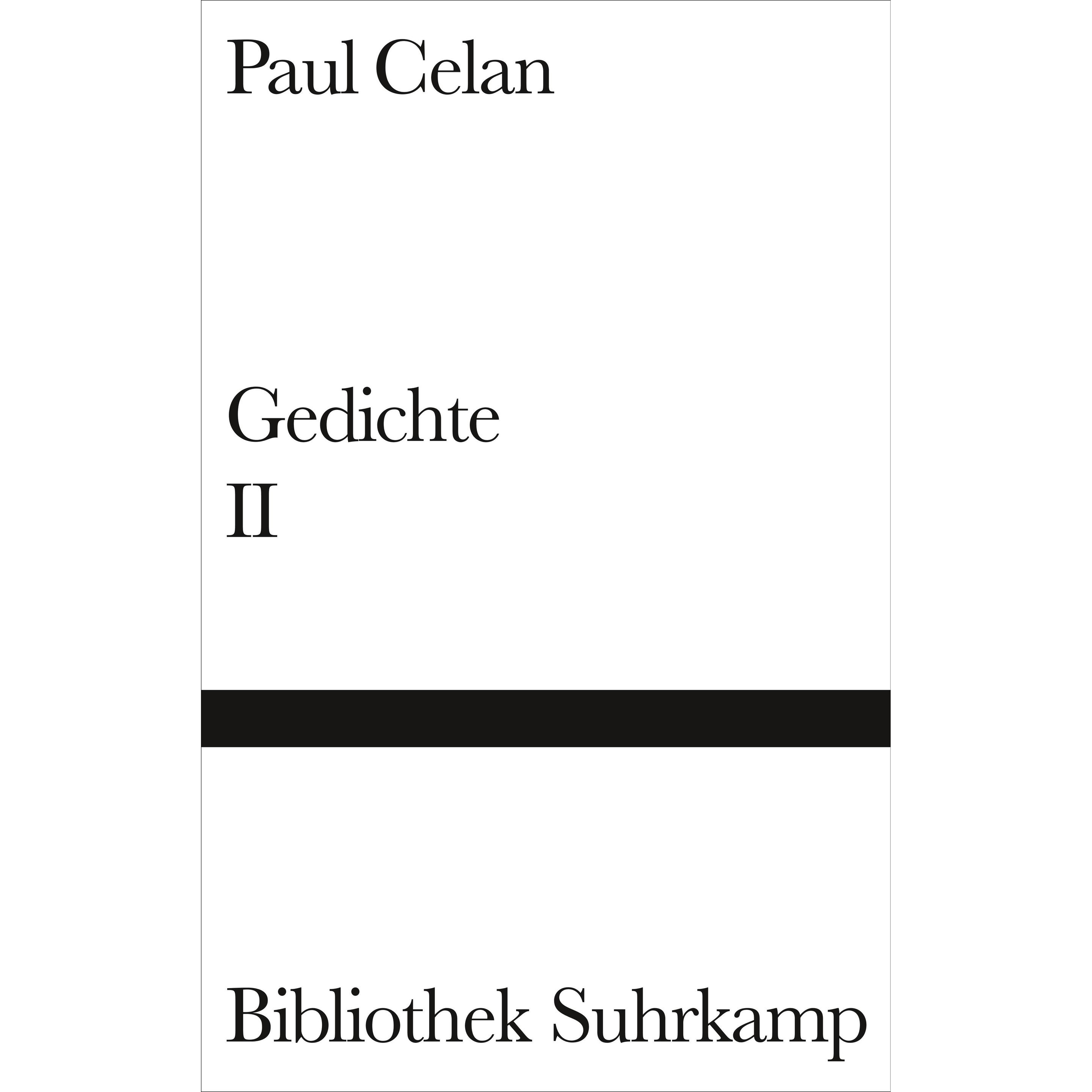 Gedichte in zwei Bänden, Belletristik von Paul Celan