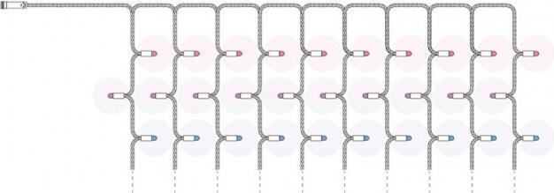 Twinkly Capsule Curtain 10x25 RGB LED Clear
