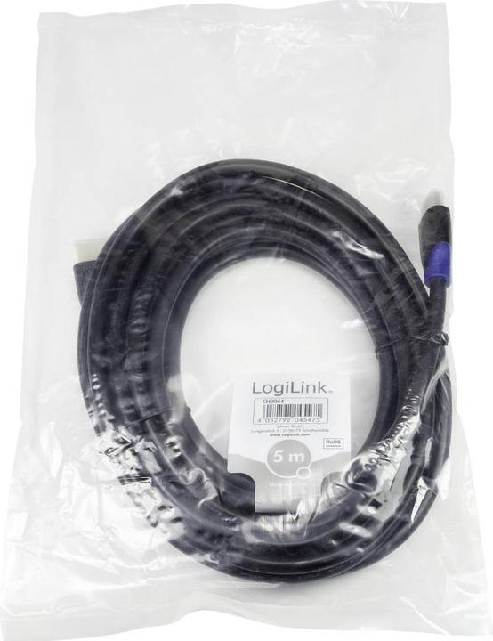 Productafbeelding LogiLink HDMI (Type A) - HDMI (Type A) (5 m, HDMI, 2.0)