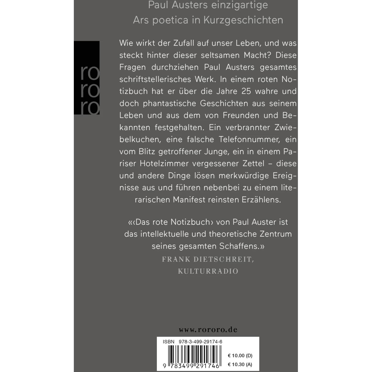 Thumbnail - Das rote Notizbuch, Belletristik von Paul Auster, Werner Schmitz