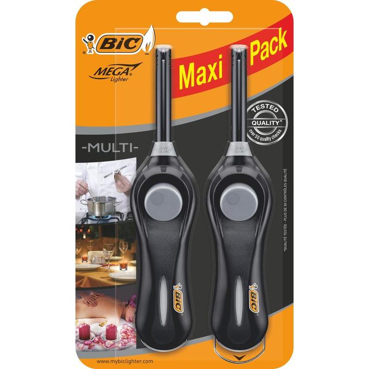 Actual product image Bic Megalighter Multi 2er-Pack Schwarz
