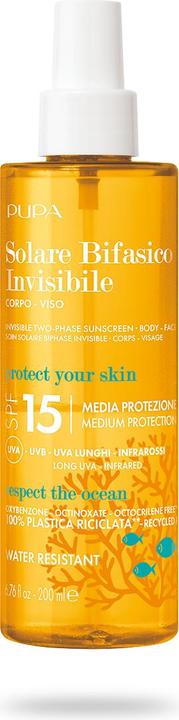 Actual product image Pupa Milano Invisible Sunscreen Two-Phase (SPF 15, 200 ml)