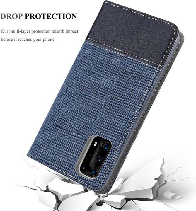 Produktbild Cadorabo Book Jeans Optik Cover (Huawei P40 Pro)