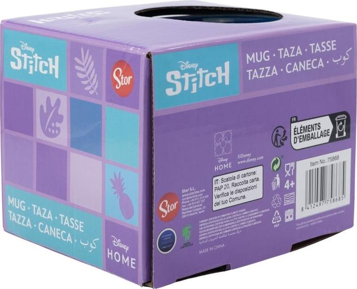 Actual product image Stor STITCH - Flower - Mug Elite Intérieur Coloré - 384ml