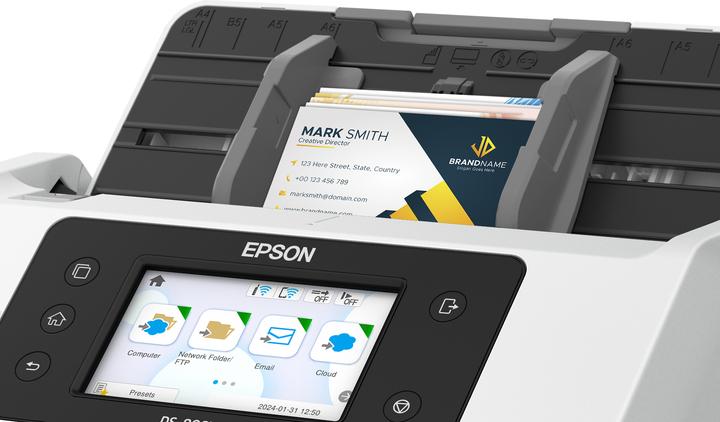 Actual product image Epson Workforce DS-800WN document scanner (Ethernet, USB host, USB, WLAN)