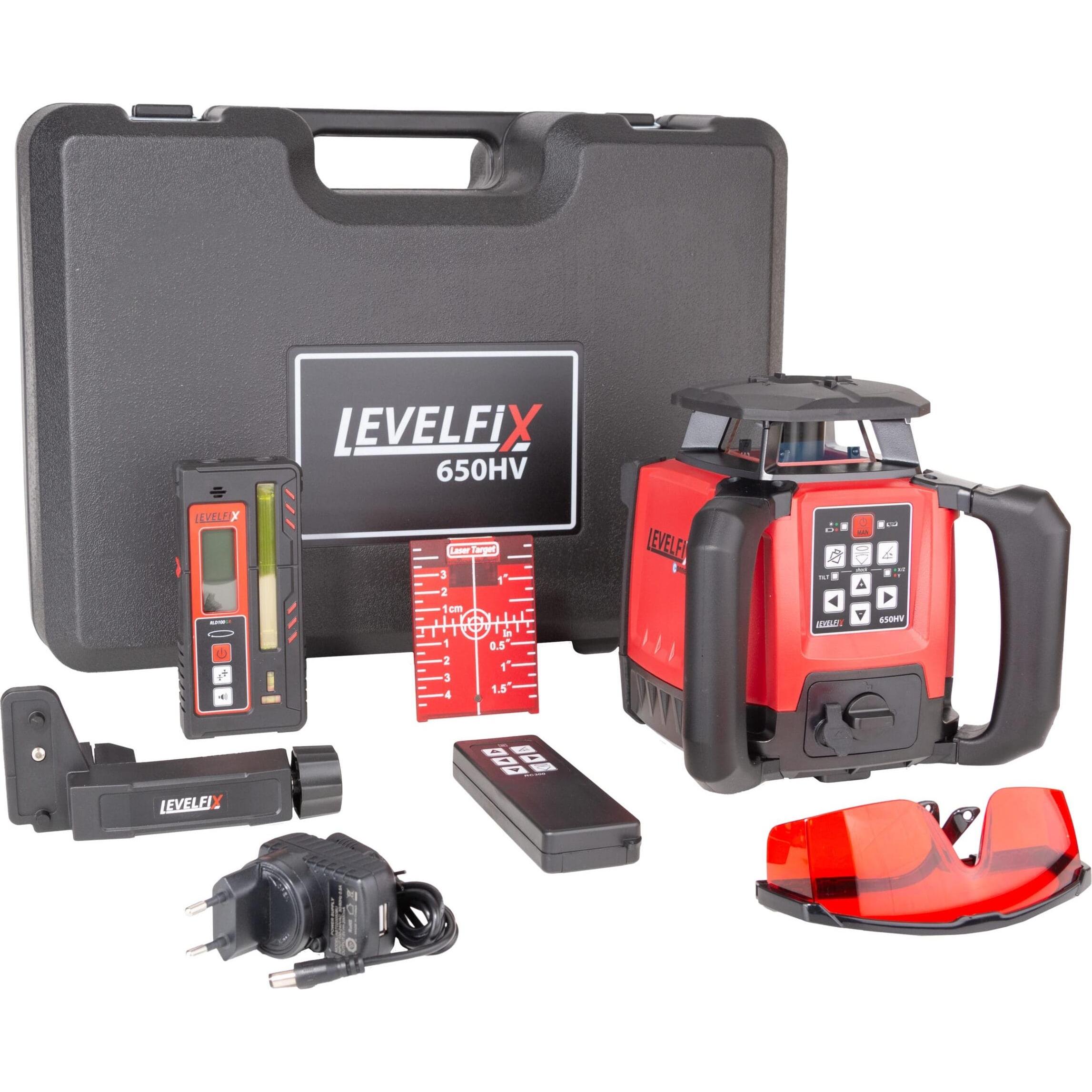 Levelfix, Laser lineare, 650HV Roterende laser in koffer - Rood - 600m - IP66