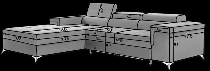 Produktbild ELTAP Ricardo (4-Sitzer, Bettsofa, Ecksofa)