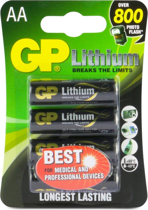 Produktbild GP Batteries GP LithiumBatterien Excellent (4 Stk., AA)