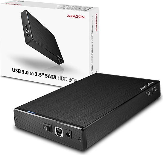 Immagine prodotto Axagon EE35-XA3 - Alloggiamento HDD - 3,5 pollici - SATA - Serial ATA II - Serial ATA III - 5 Gb (3.5")