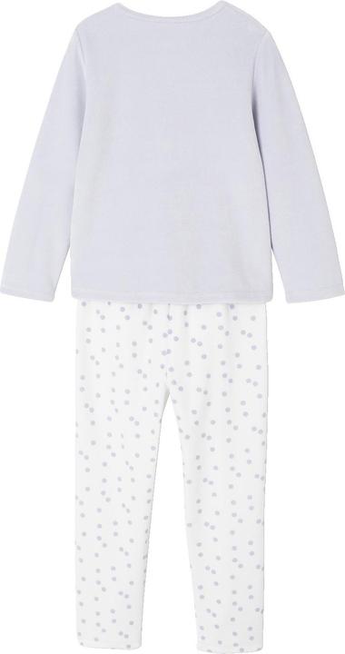 Actual product image Vertbaudet Samt-Schlafanzug mit Hasen-Applikation Mädchen, Recycling-Polyester (86)