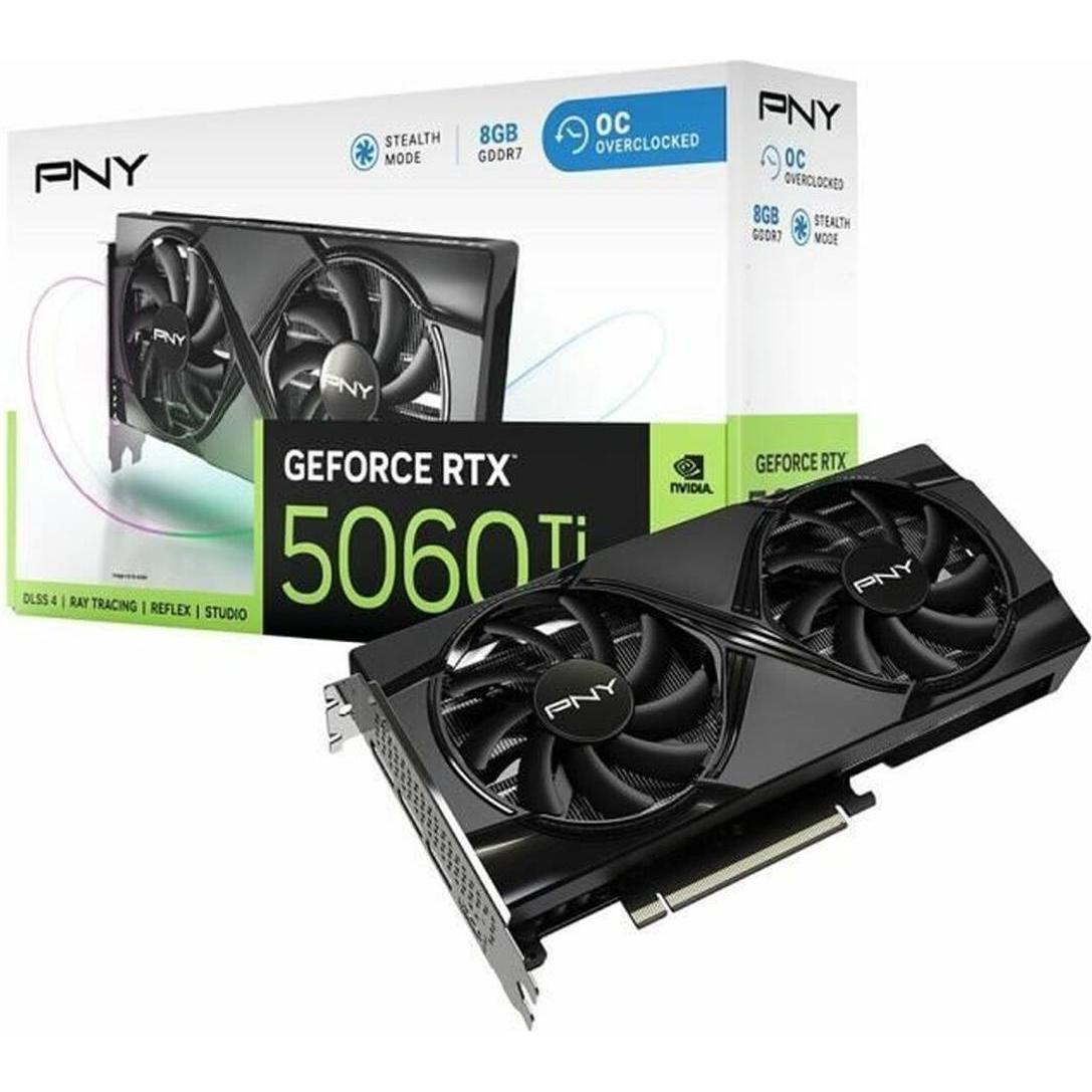PNY RTX5060 TI VERTO OC Dual Fan 8GB GDDR7 HDMI 3xDP (8 GB), Scheda grafica