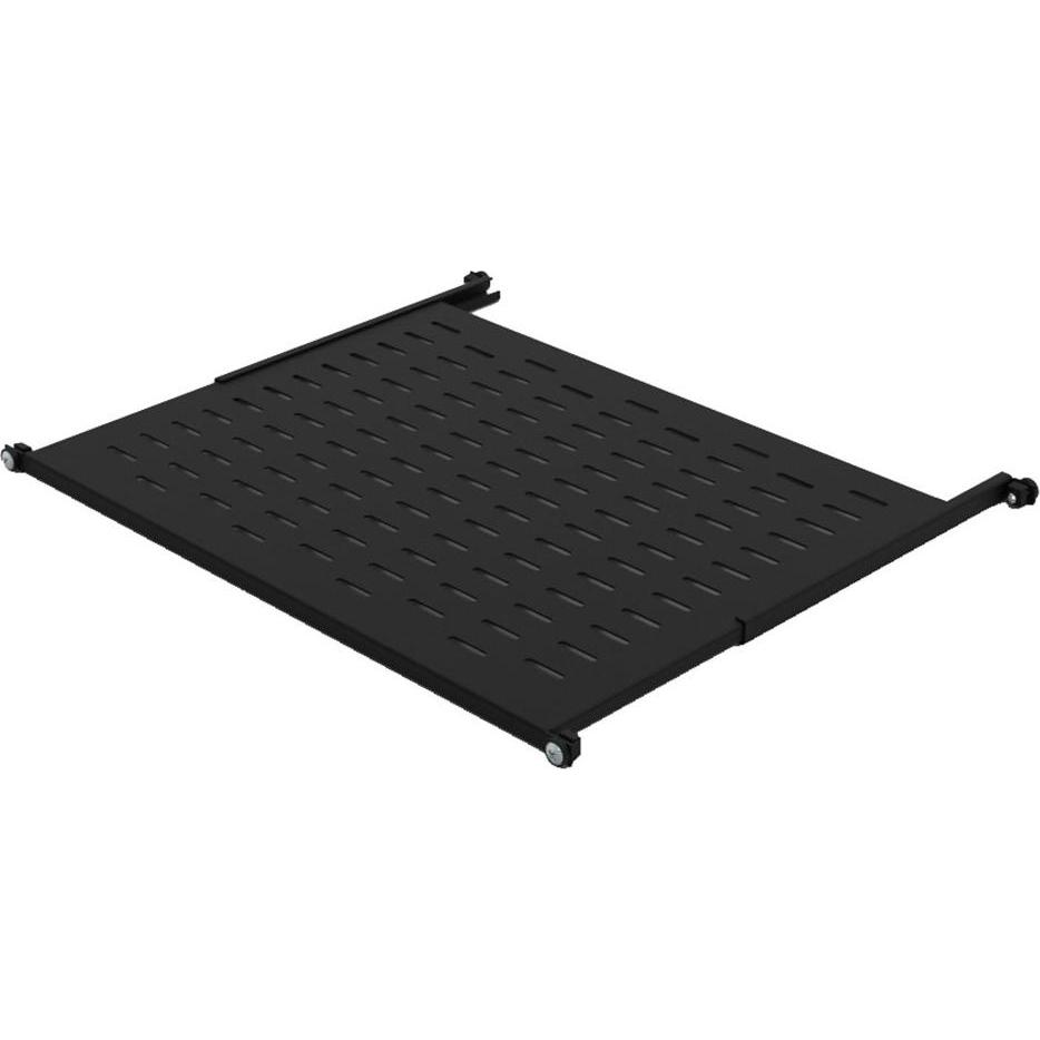 Minkels Variable perforated 19-inch shelf, 50 cm depth, Serverschrank Zubehör, Schwarz