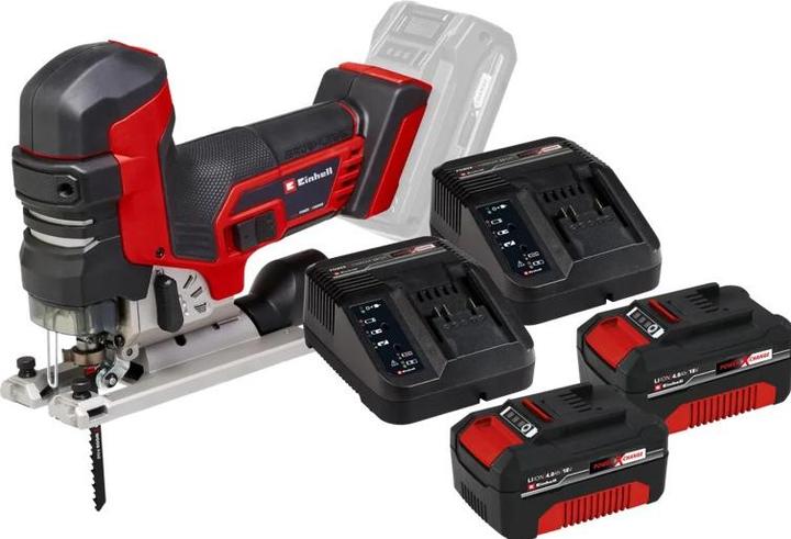 Produktbild Einhell TP-JST 18/135 Li BL Solo 4,0 Ah Accu (2x) Starterspakket