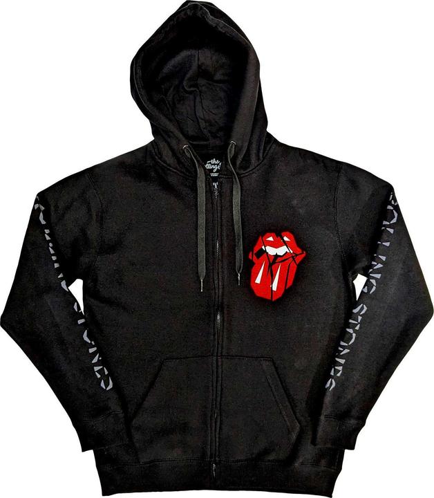 Actual product image The Rolling Stones Hackney Diamonds Shattered Tongue (Zipper-Hoodie) (XXL)