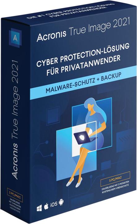 Acronis True Image 2021 Box 5 (5 Utilisateur, Illimité)