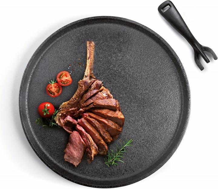 Produktbild Ibili Gusseisenplatte 26 cm Mehrzweckpfanne für alle Herdarten und Ofen (26 cm, Gusseisen)