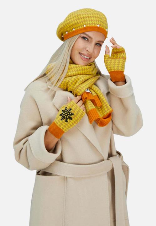 Image du produit Bellemere Hat Houndstooth Pearled Cashmere Berets (Taille unique)